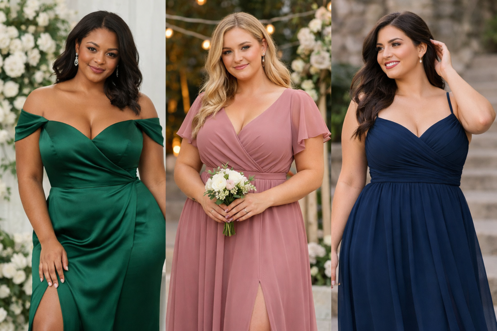 15+ Most Flattering Bridesmaid Dresses That Look Elegant on Every Curve